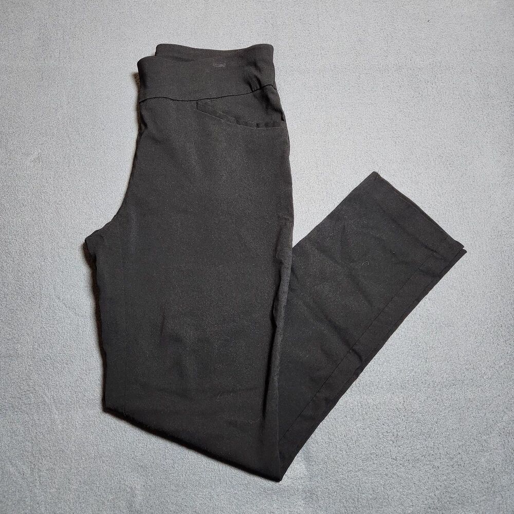 Chico's Perfect Stretch Pant Women 00/XS Short Black Brigitte Slim Ankle Pull On